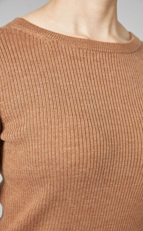 ボートネックニットプルオーバー