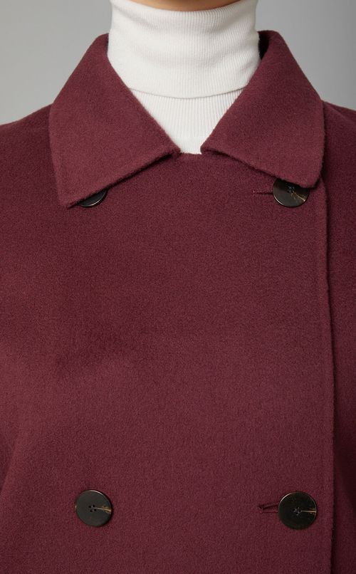 ウールカシミヤダブルフェイスピーコート