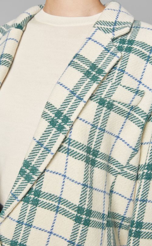 ウールチェックオーバーサイズジャケット