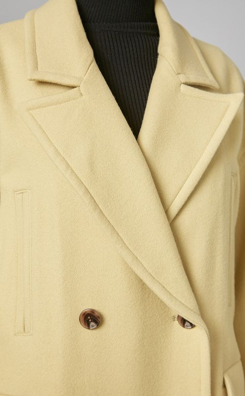 メルトンウールロングコート