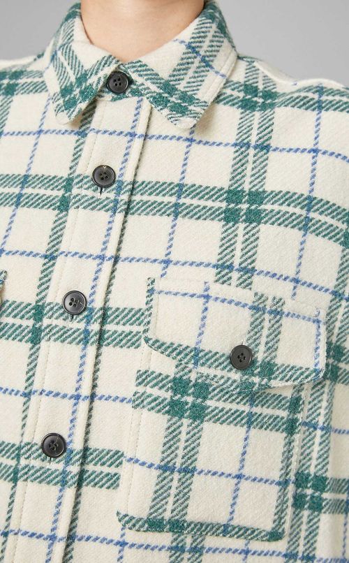 ウールチェックCPOシャツジャケット