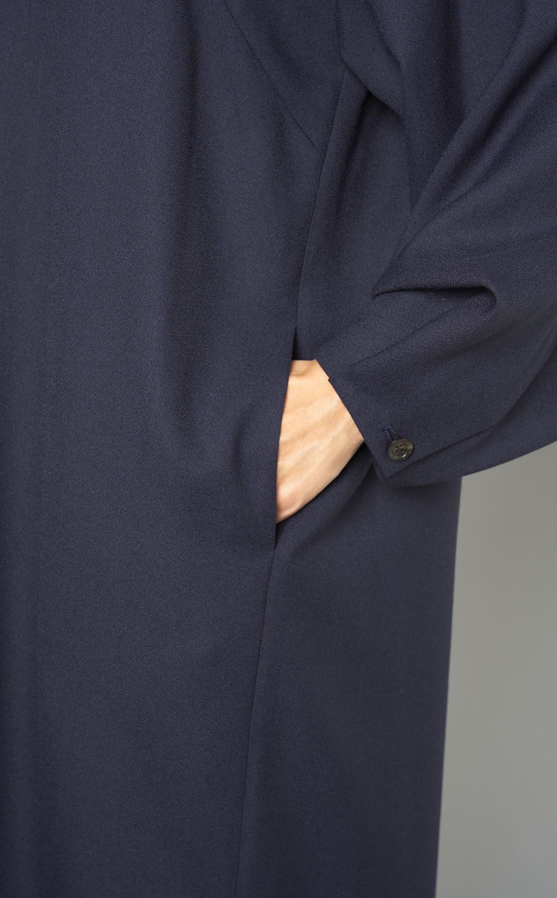 【ADORE】アドーア クルーネックワンピース バックファスナー ベルト付 38 ADORE｜キーネックバックタックワンピース