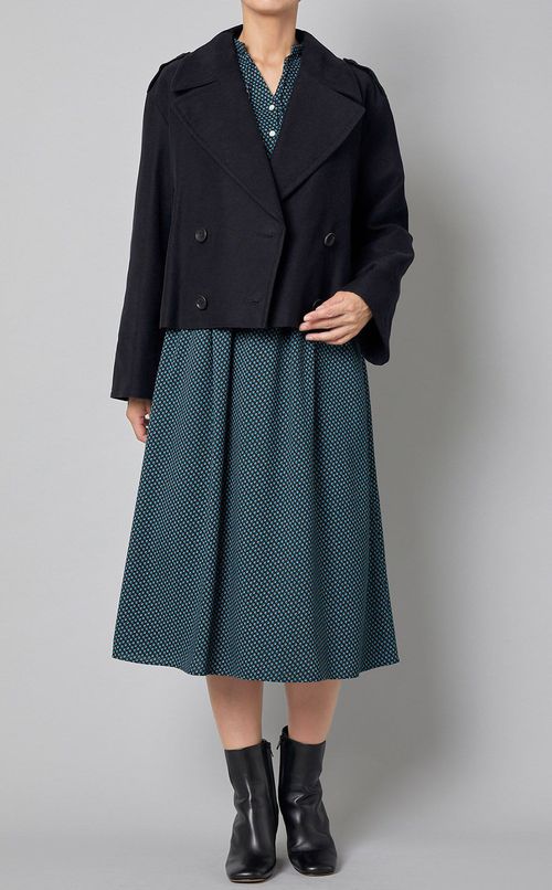 コットンモールスキンクロップドPコート