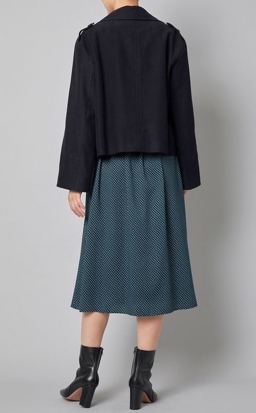 コットンモールスキンクロップドPコート