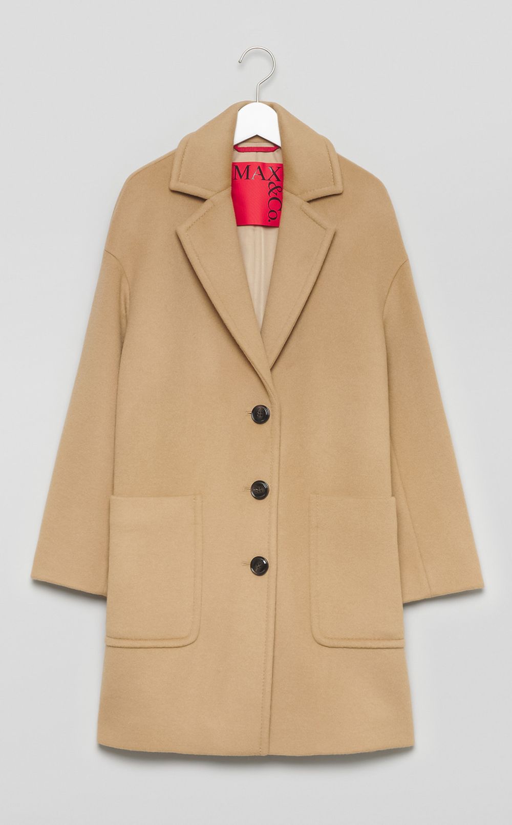 ウールドロップショルダーコート