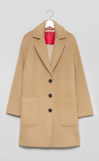 ウールドロップショルダーコート