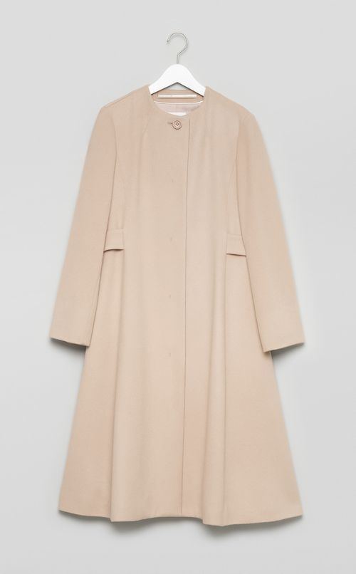 アクアドロップノーカラーロングコート