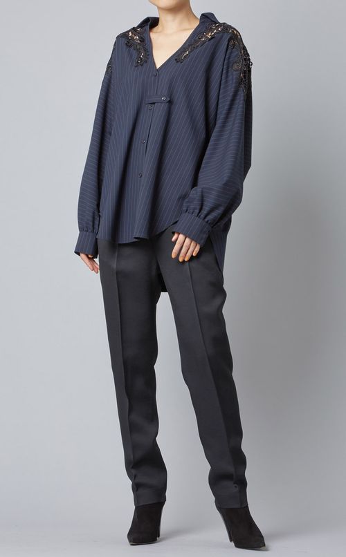 テーパードドレスパンツ