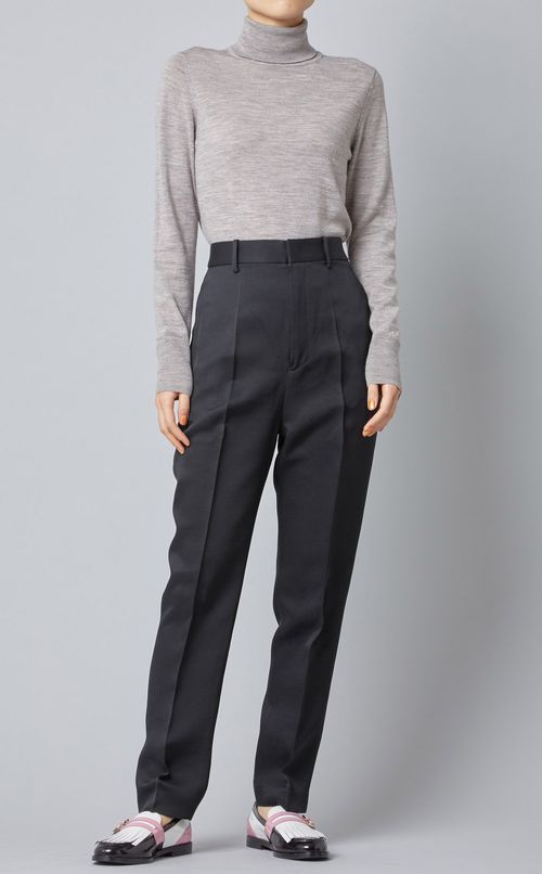 テーパードドレスパンツ