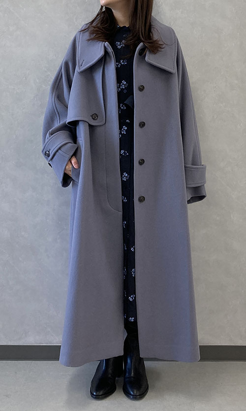 FRAY I.D｜ウールリバーバルマカンコート