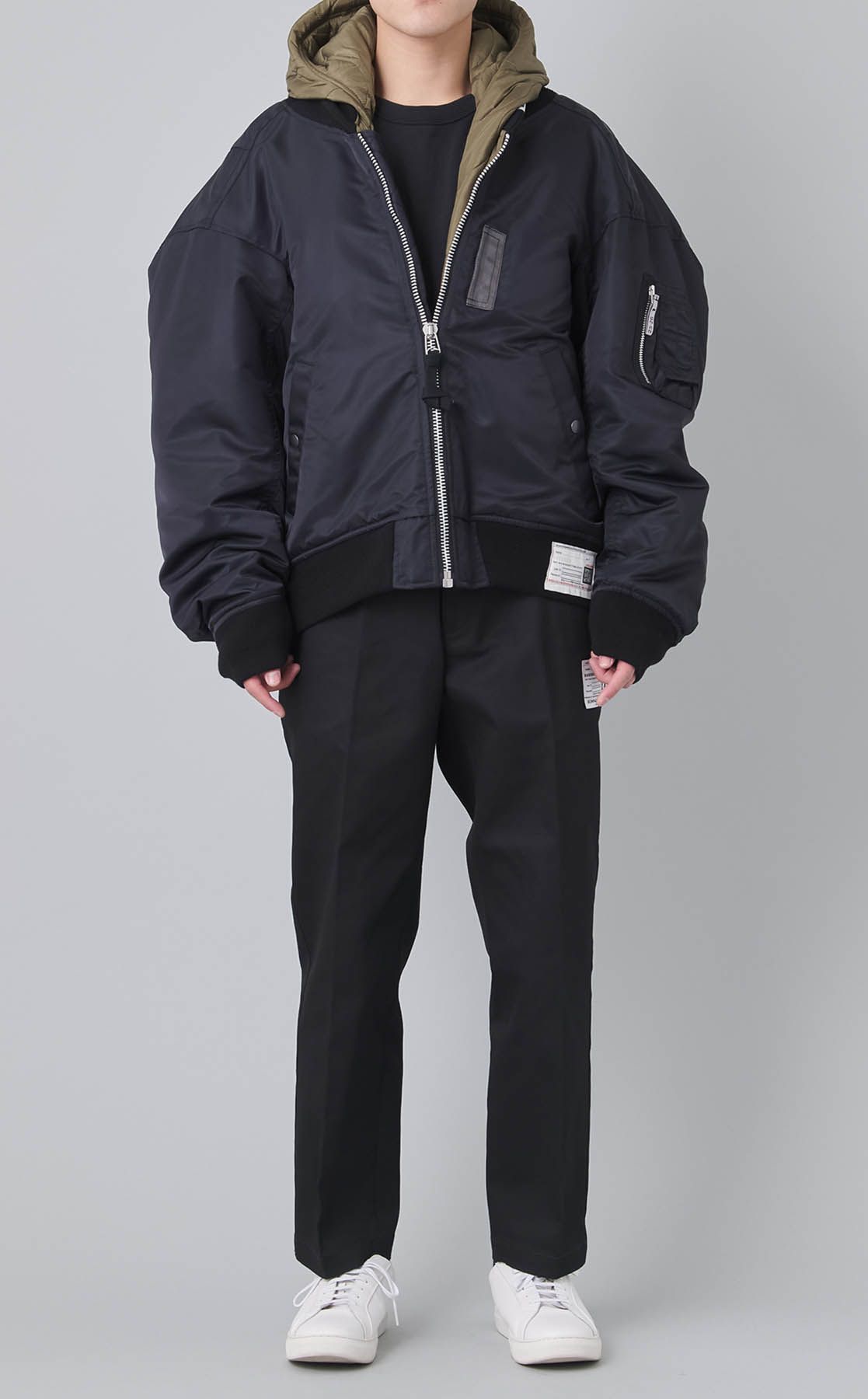 【Maison MIHARA YASUHIRO】パデッドボンバージャケット Maison MIHARA YASUHIRO｜フーデッドボンバージャケット