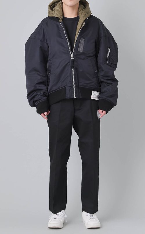 フーデッドボンバージャケット