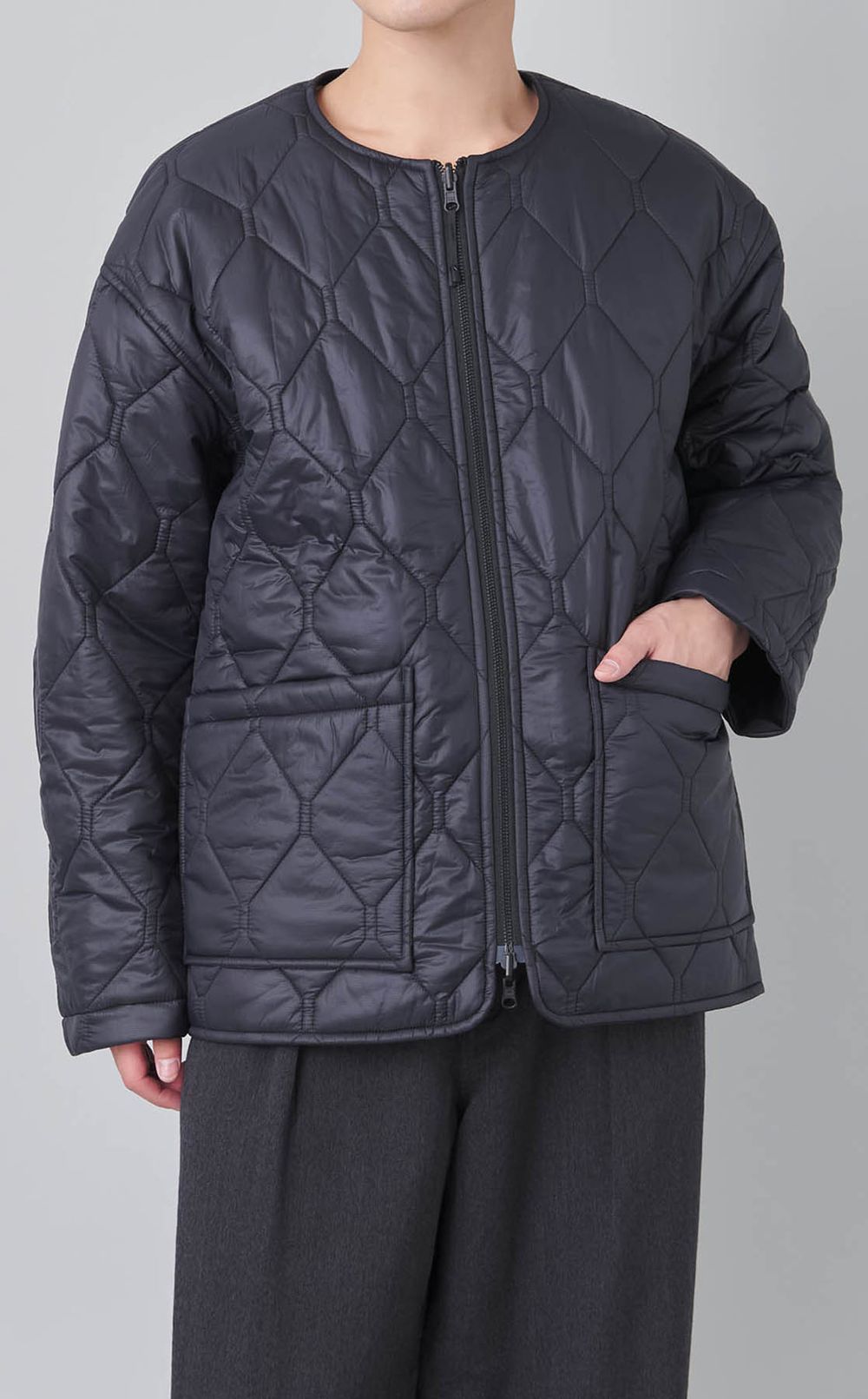 リバーシブルキルトパフィージャケット