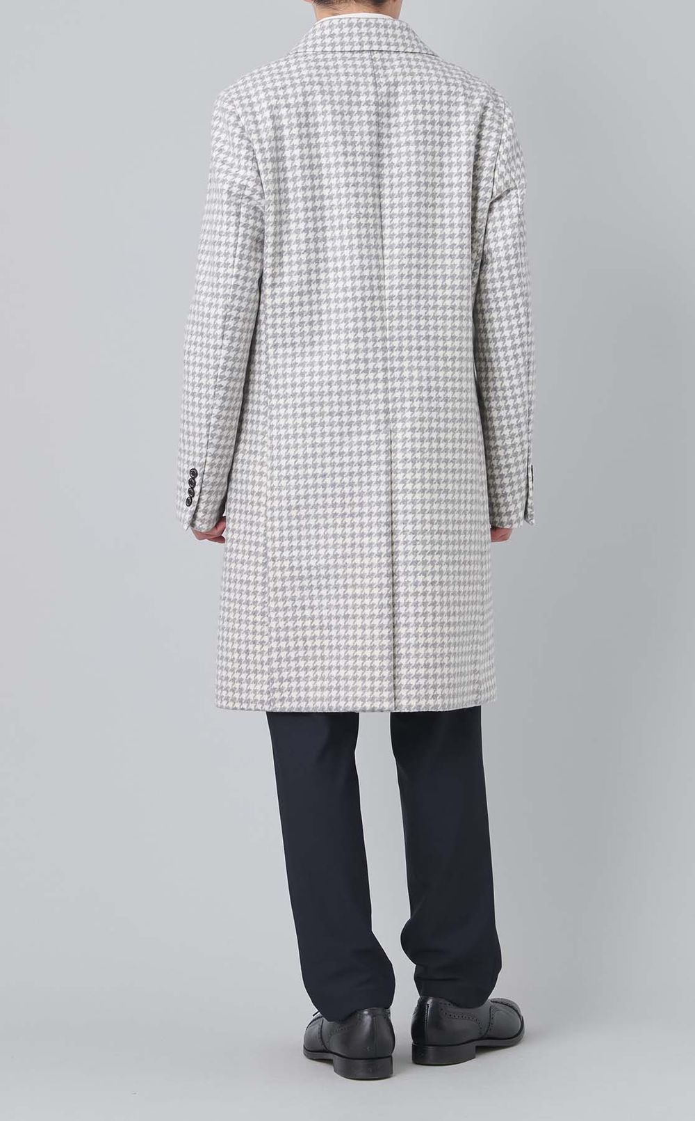 ハウンドトゥースチェスターコート