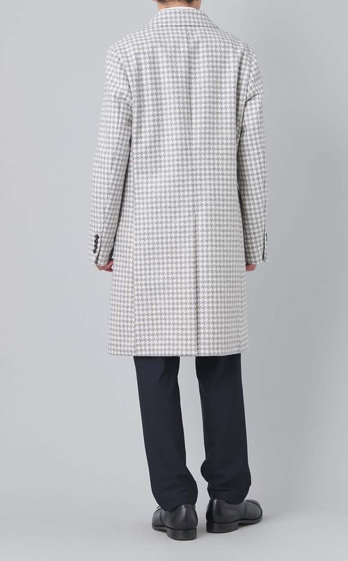 ハウンドトゥースチェスターコート