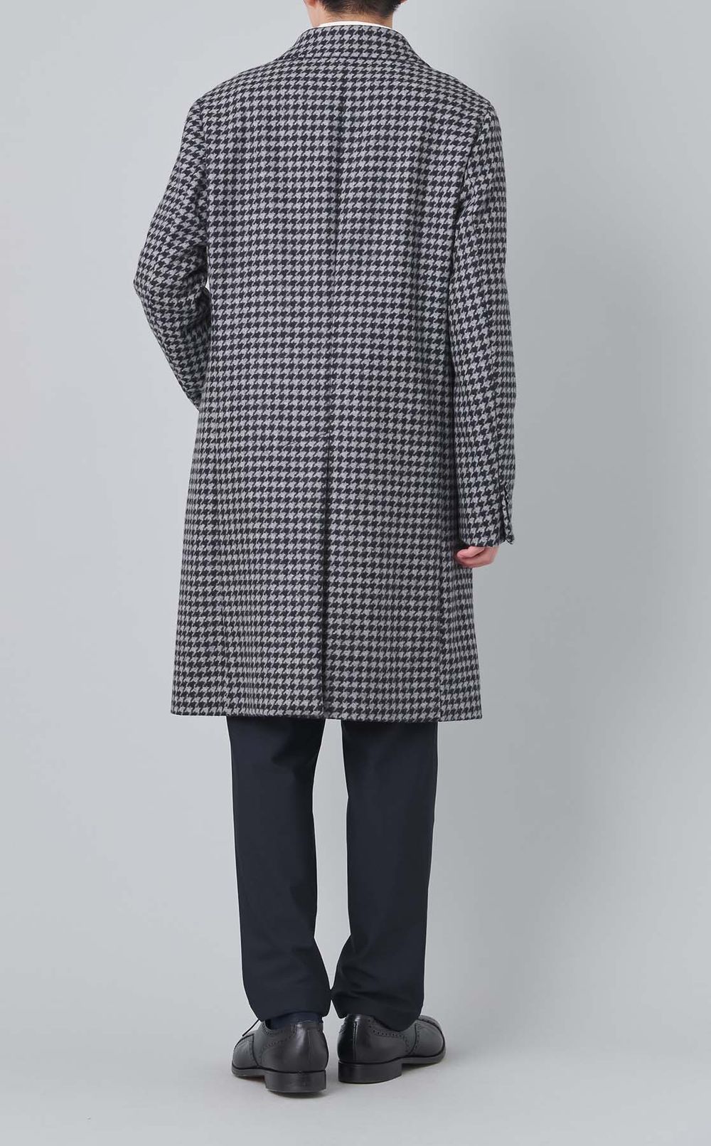 ハウンドトゥースチェスターコート
