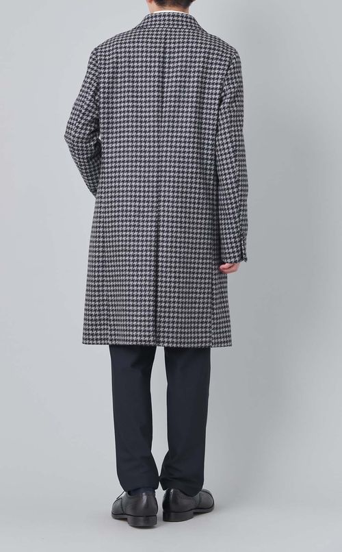 ハウンドトゥースチェスターコート