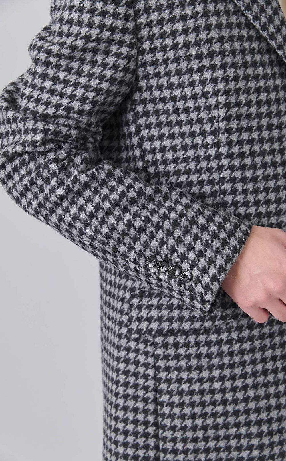 ハウンドトゥースチェスターコート