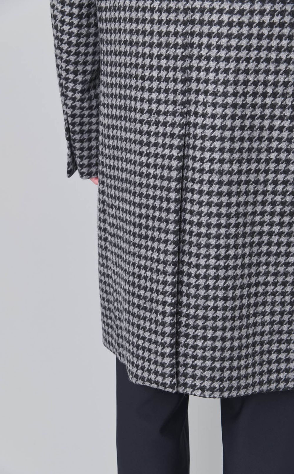 ハウンドトゥースチェスターコート