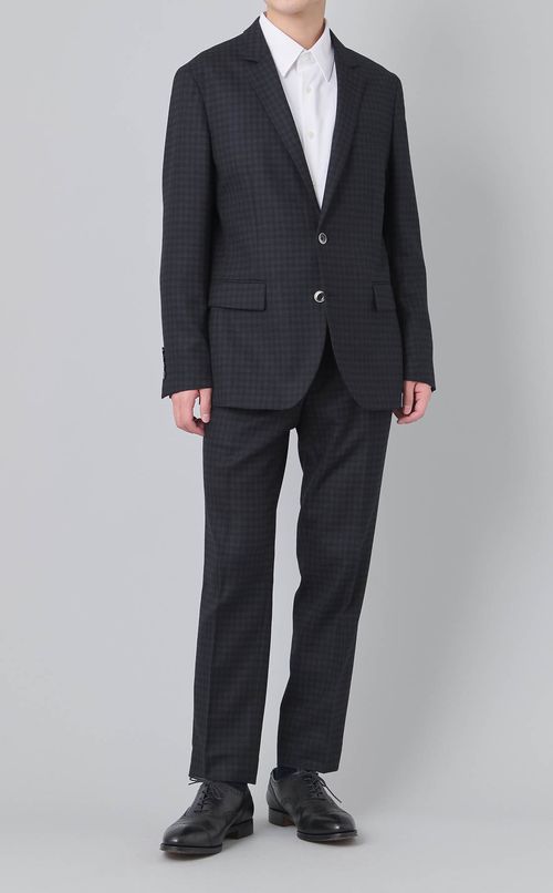 マイクロチェックウールジャケット