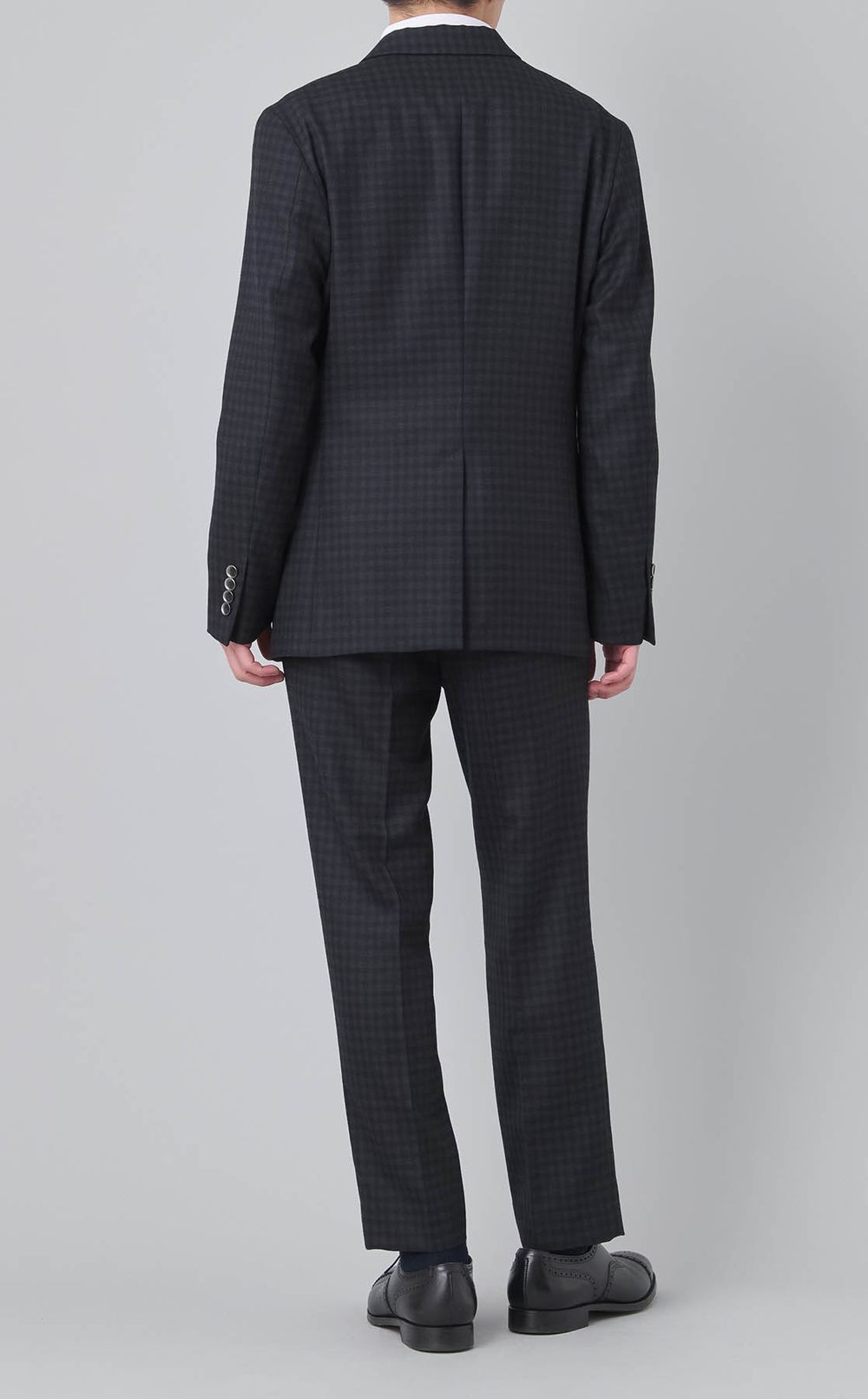 マイクロチェックウールジャケット