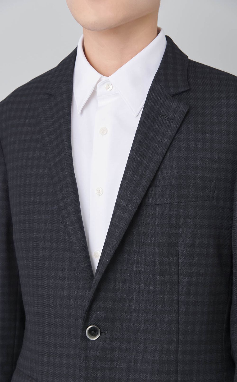 マイクロチェックウールジャケット