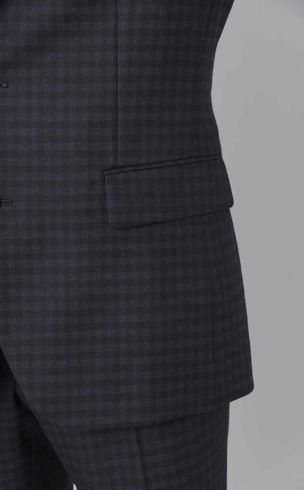 マイクロチェックウールジャケット