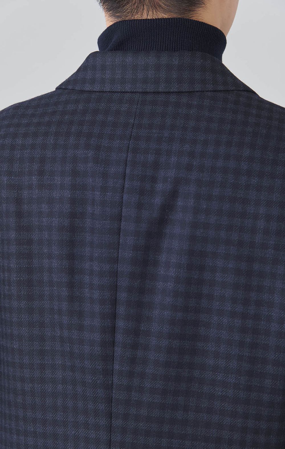 マイクロチェックウールジャケット