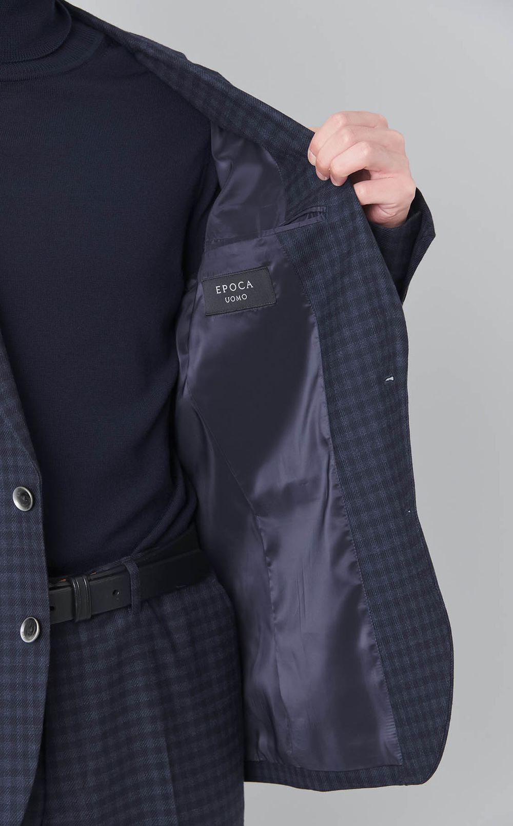 マイクロチェックウールジャケット