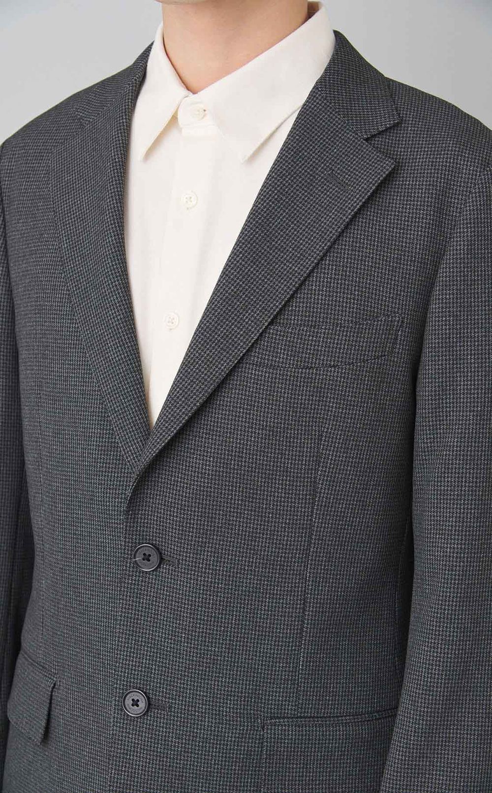 ハウンドトゥースストレッチジャケット