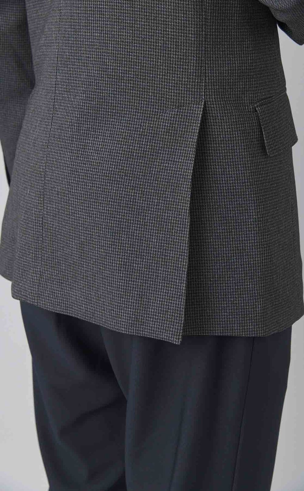 ハウンドトゥースストレッチジャケット