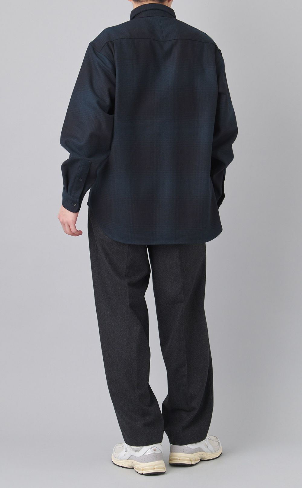 ウールユーティリティチェックシャツ