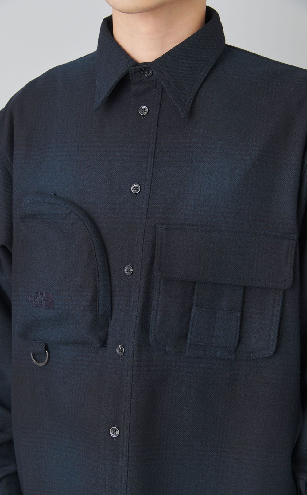 ウールユーティリティチェックシャツ