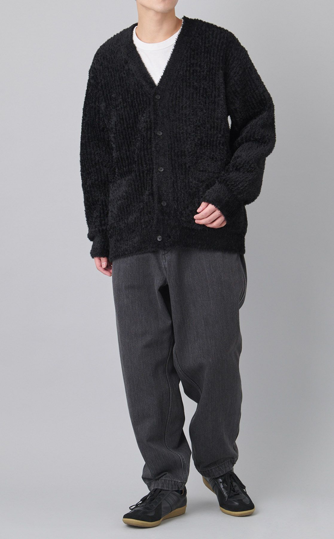 THE NORTH FACE Vネックカーディガン 長袖 ブラック XL THE NORTH FACE｜Vネックカーディガン