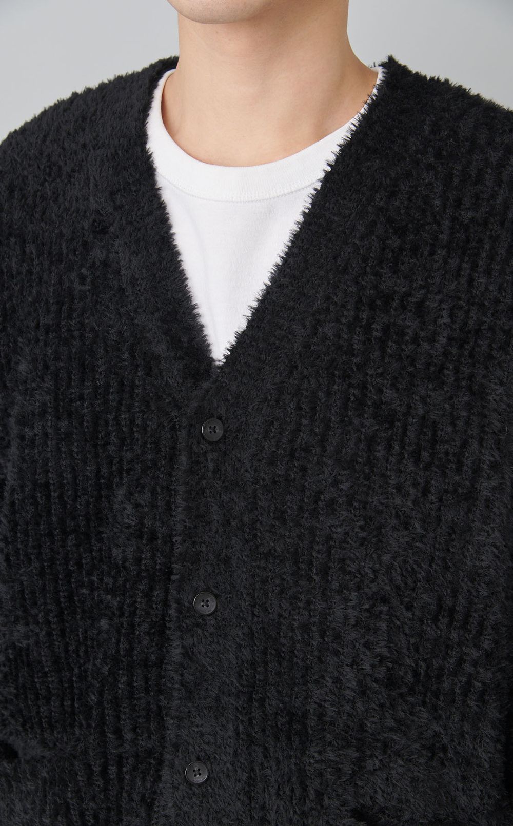 Vネックカーディガン