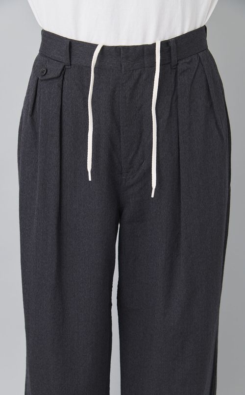 ウールギャバジン2タックパンツ