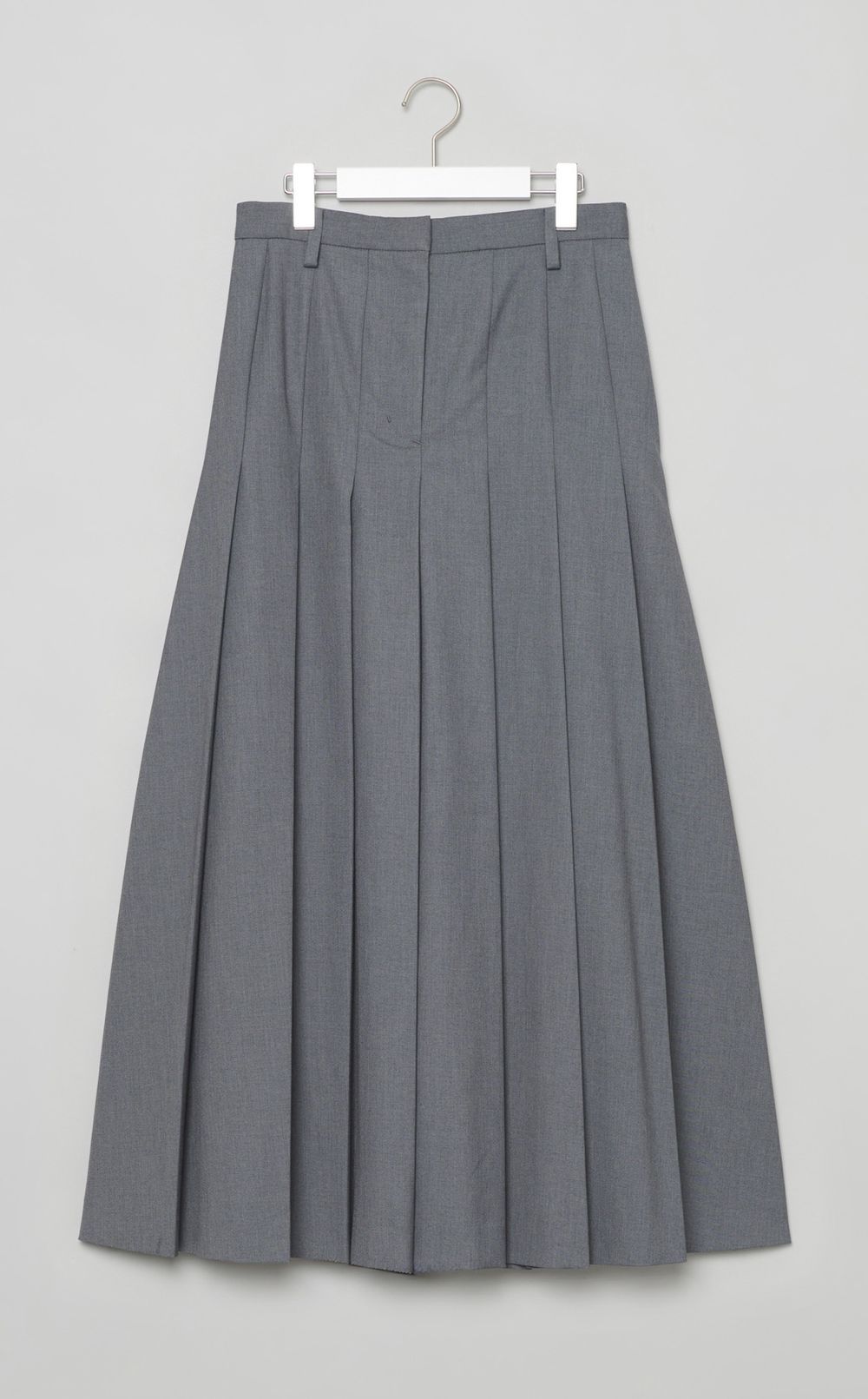 ワイドプリーツロングスカート