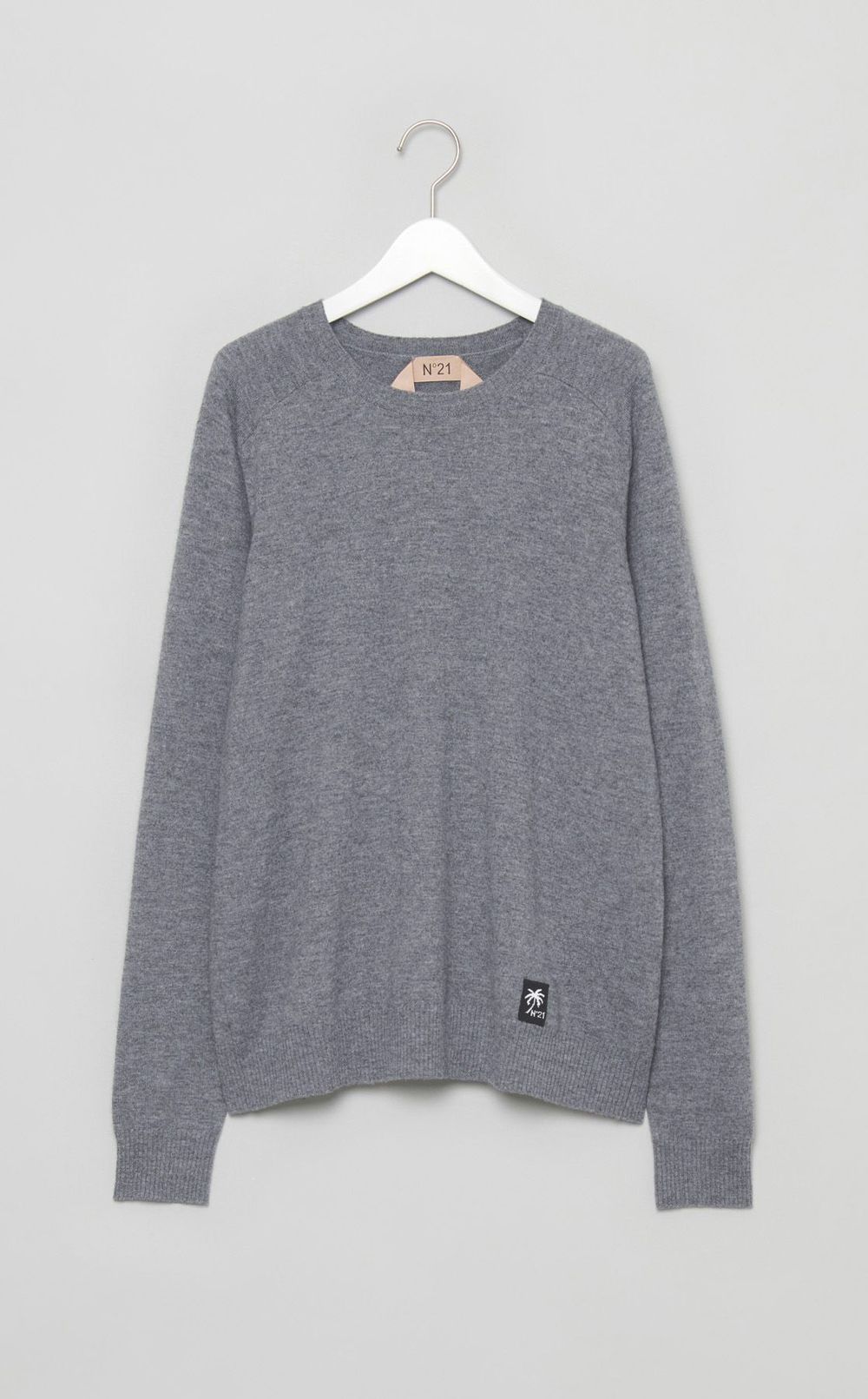 ウールクルーネックニットプルオーバー