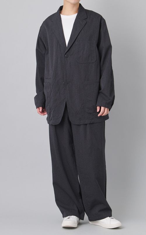 デニムワイドテーパードフィールドパンツ