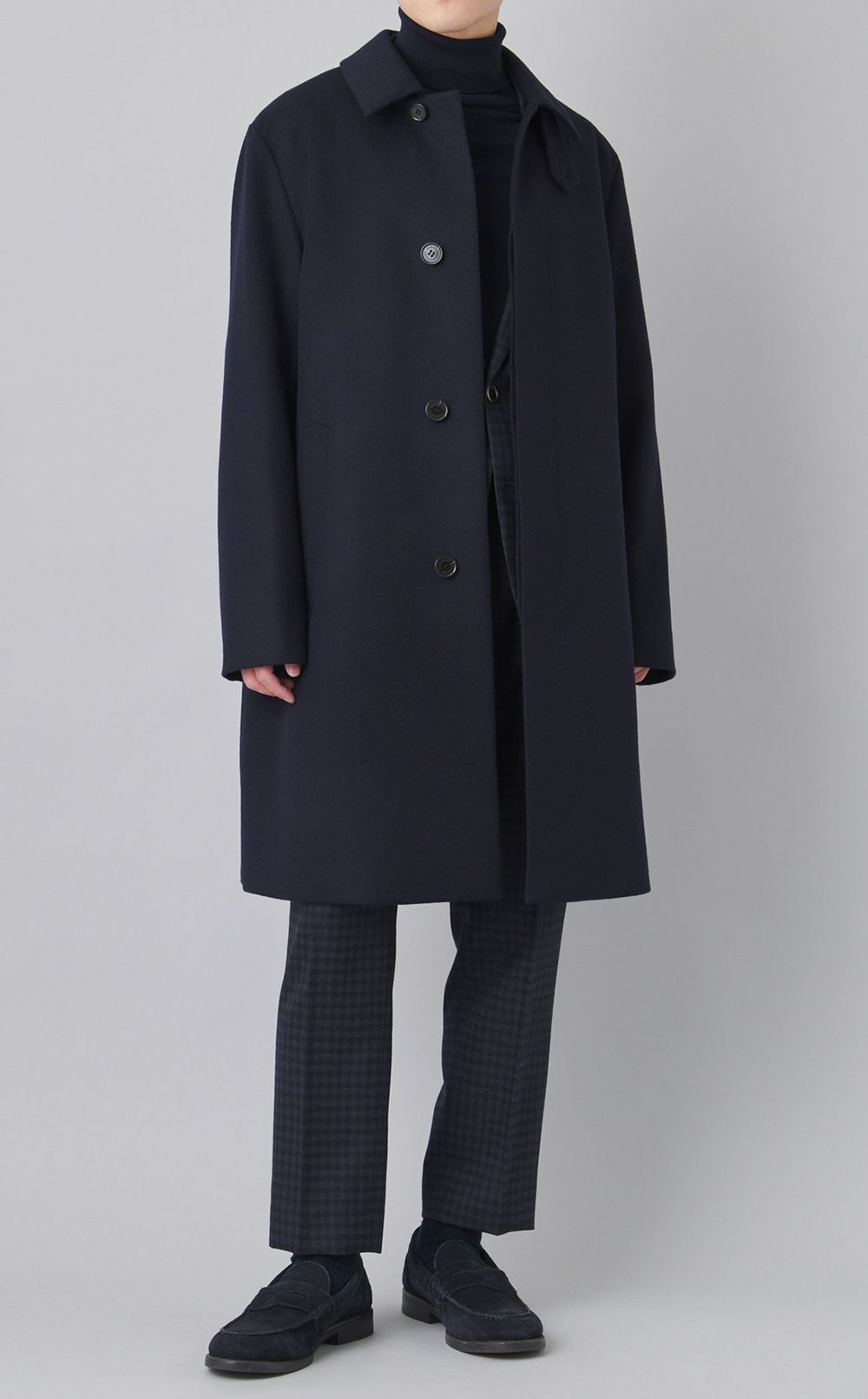 マイクロチェックウールジャケット