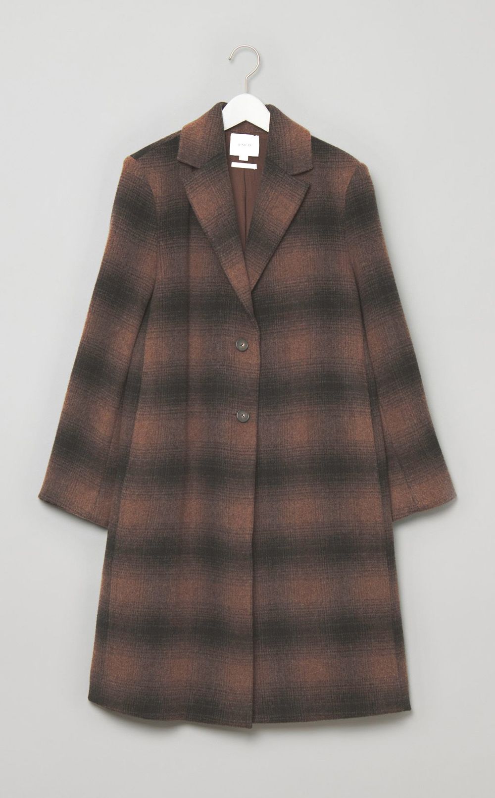 ブラッシュチェックテーラードコート