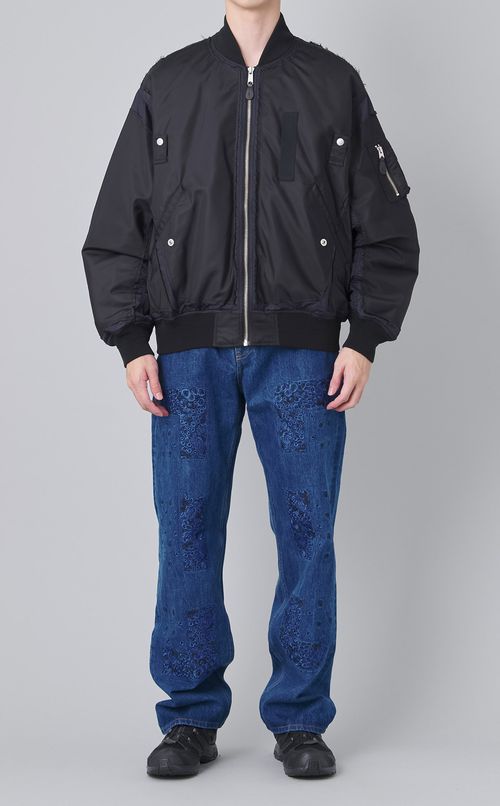 リバーシブルボンバージャケット