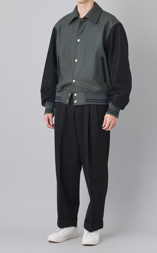 ダブルプリーツワイドトラウザーズ