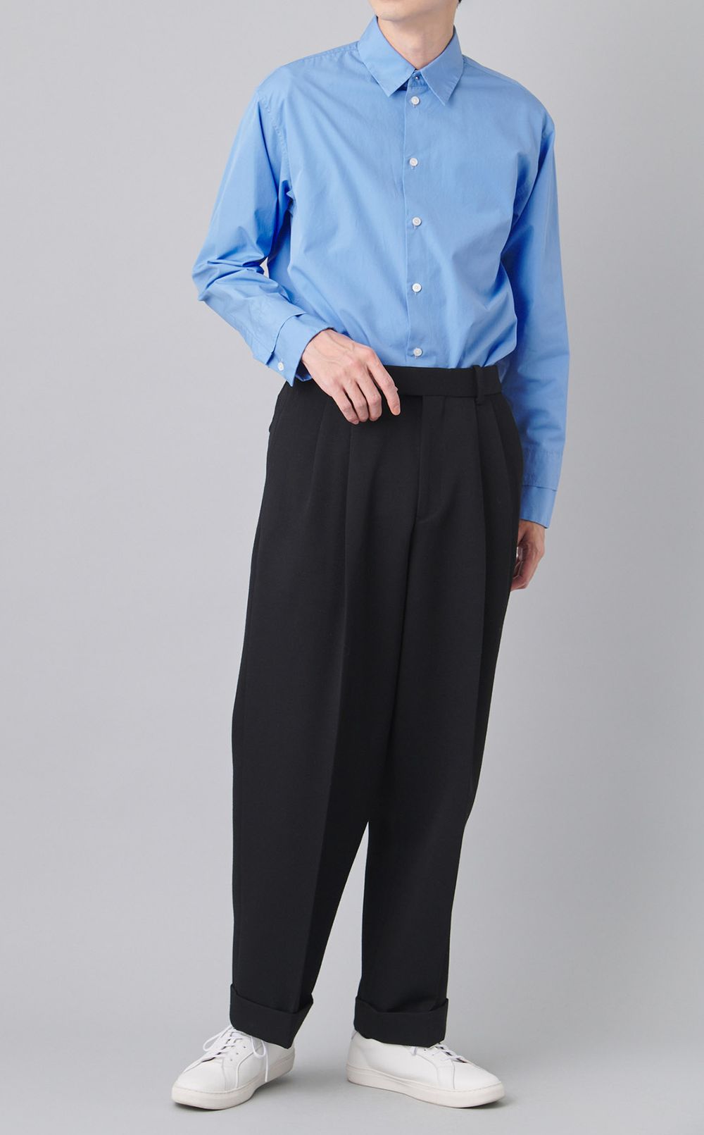 ダブルプリーツワイドトラウザーズ