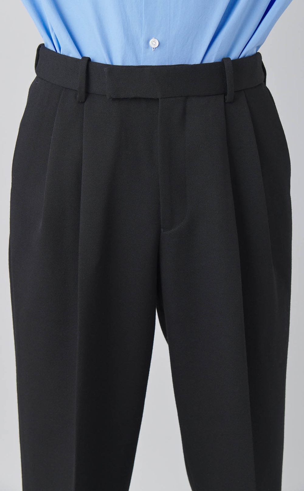 ダブルプリーツワイドトラウザーズ