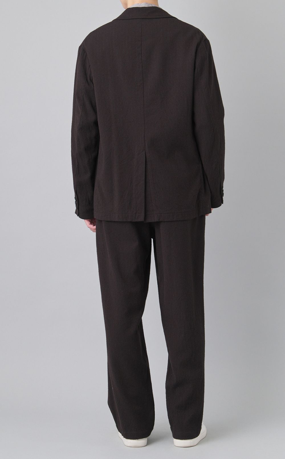 ウォッシュドウールシルクドロストパンツ