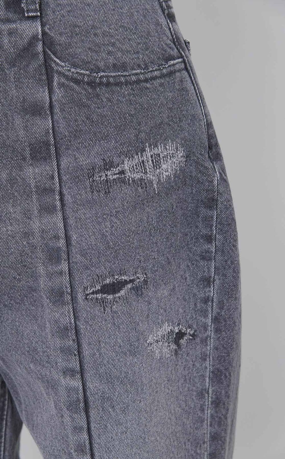 ダメージドシティストレートデニムパンツ