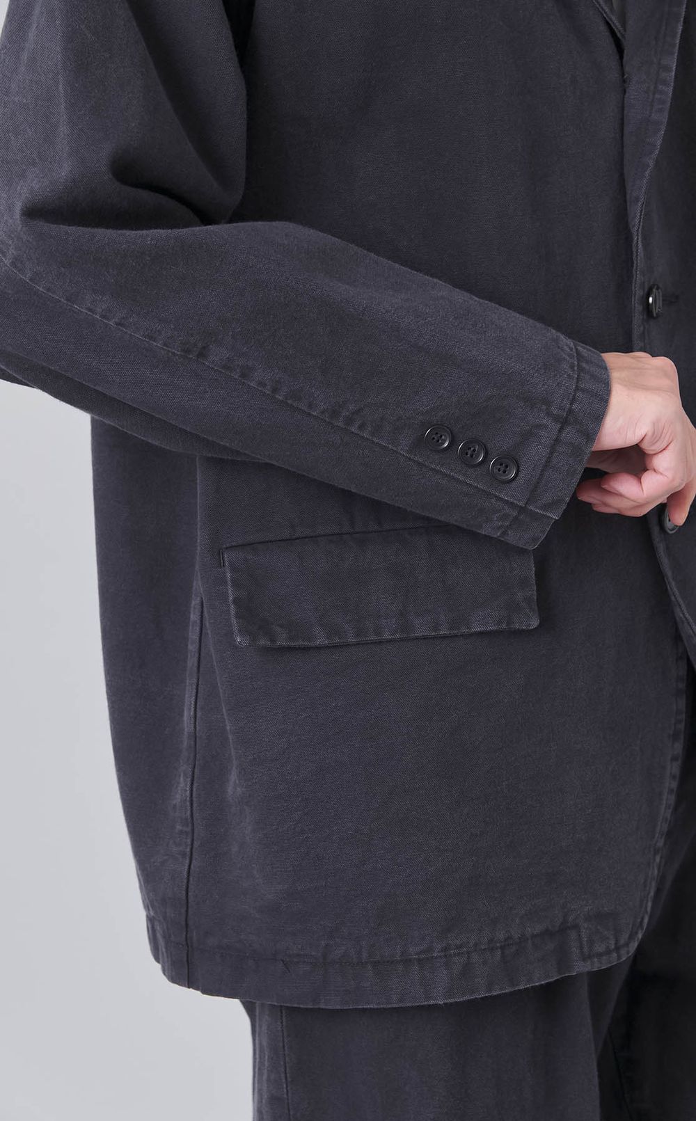 キャンバス3ボタンジャケット