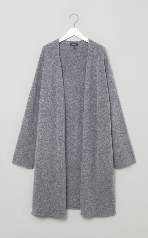 ウールニットロングカーディガン