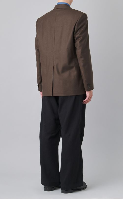 フランネルテーラード2ボタンジャケット